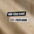 Nova Scotia and British Columbia vinyl name bar cycling decals