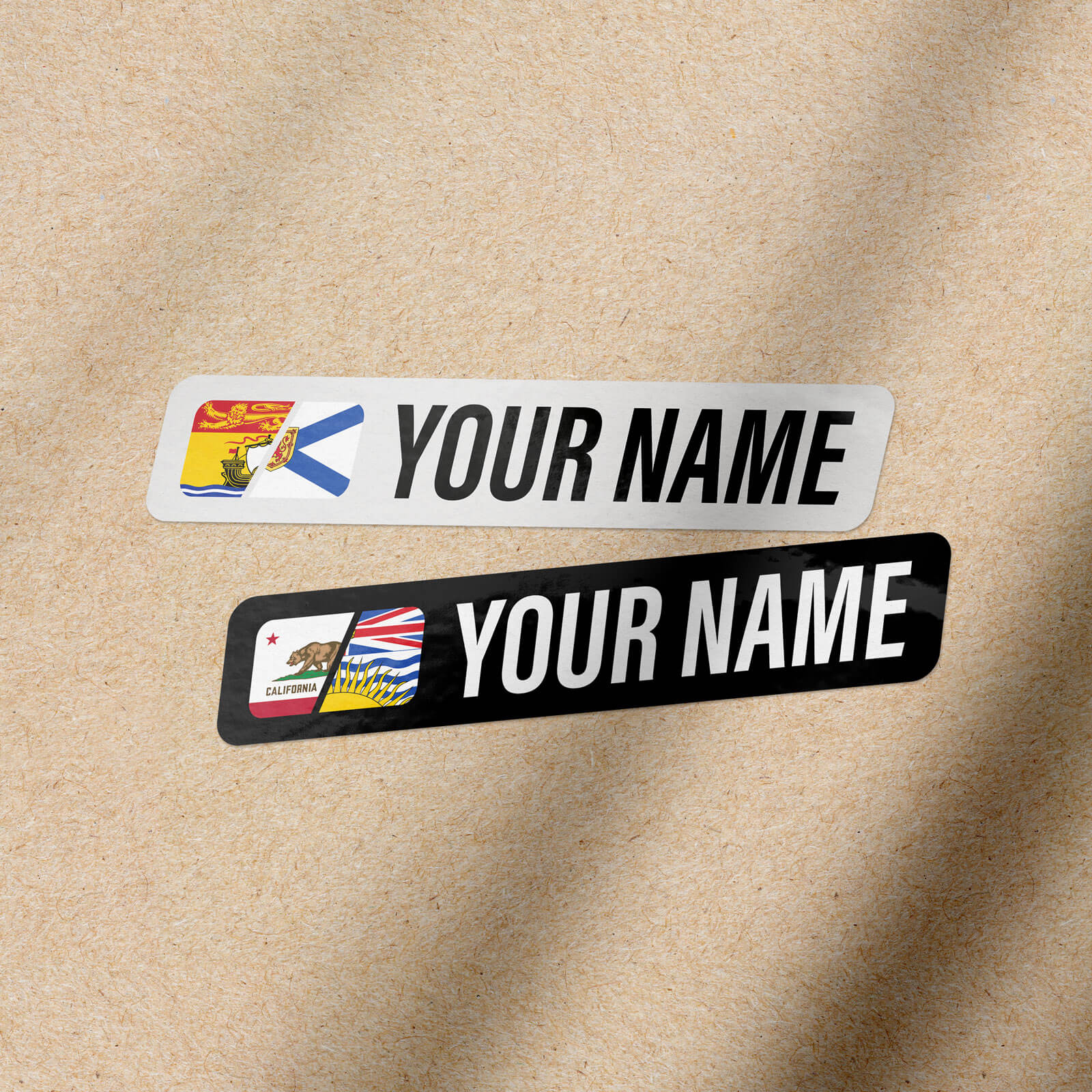 Split-Flag Name Bar Decals
