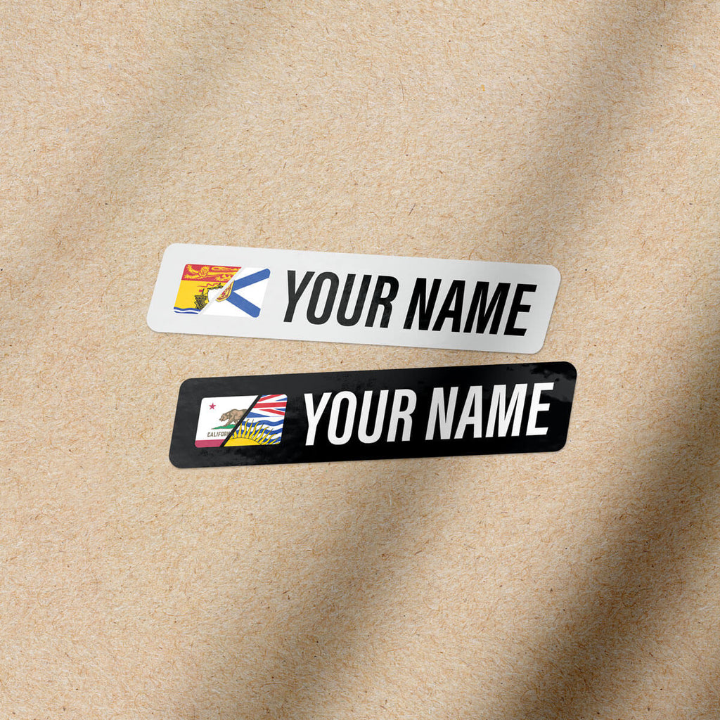 Split-Flag Name Bar Decals