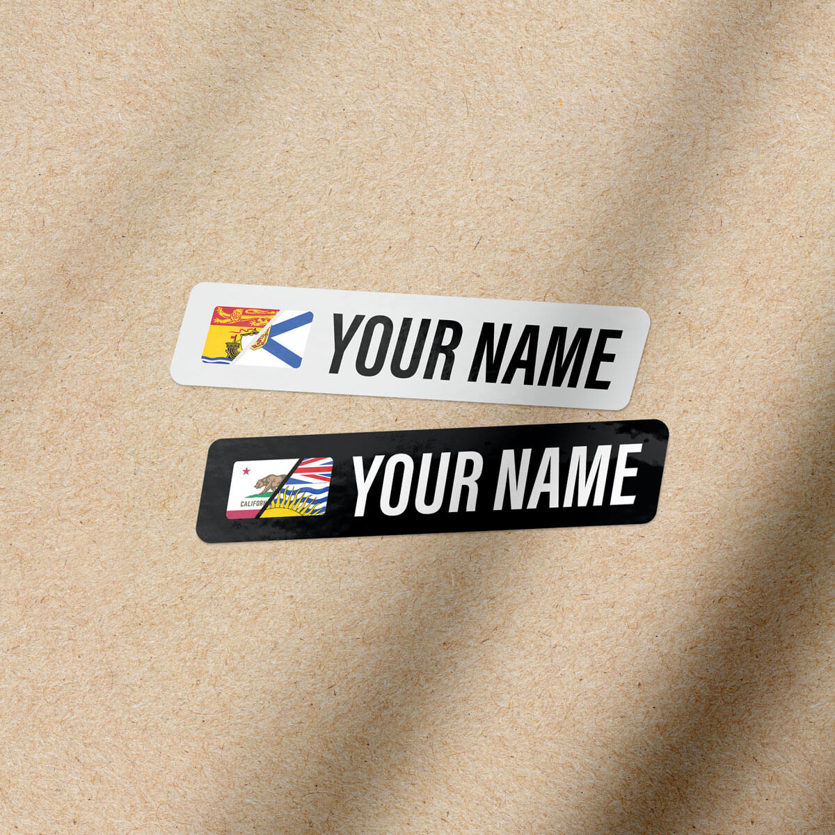 Split-Flag Name Bar Decals